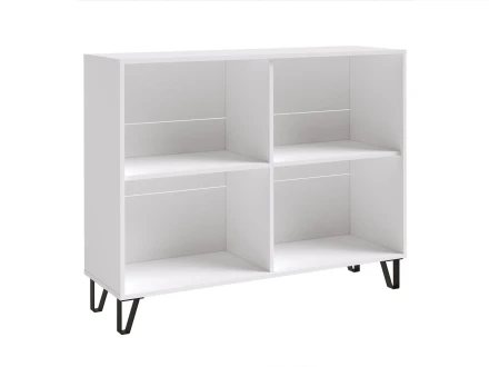 Комод Ливерпуль, белый/белый глянец 