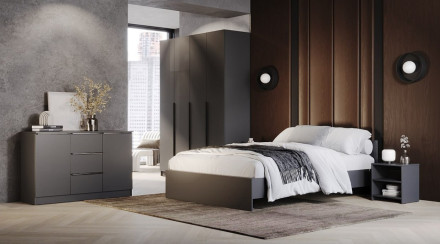 Комод большой Элегант , Графит 