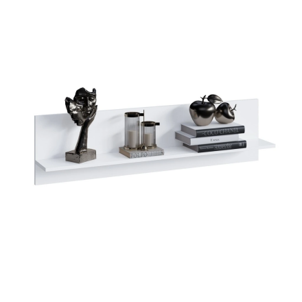 Полка Кимберли, Белый/Белый глянец 